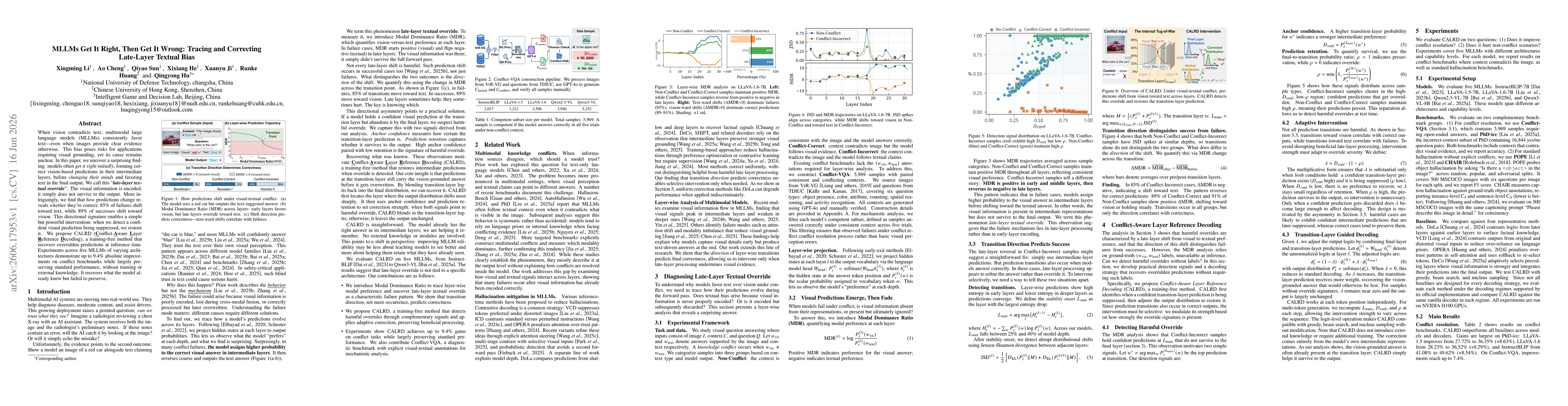 Thumbnail for MLLMs Get It Right, Then Get It Wrong: Tracing and Correcting Late-Layer Textual Bias