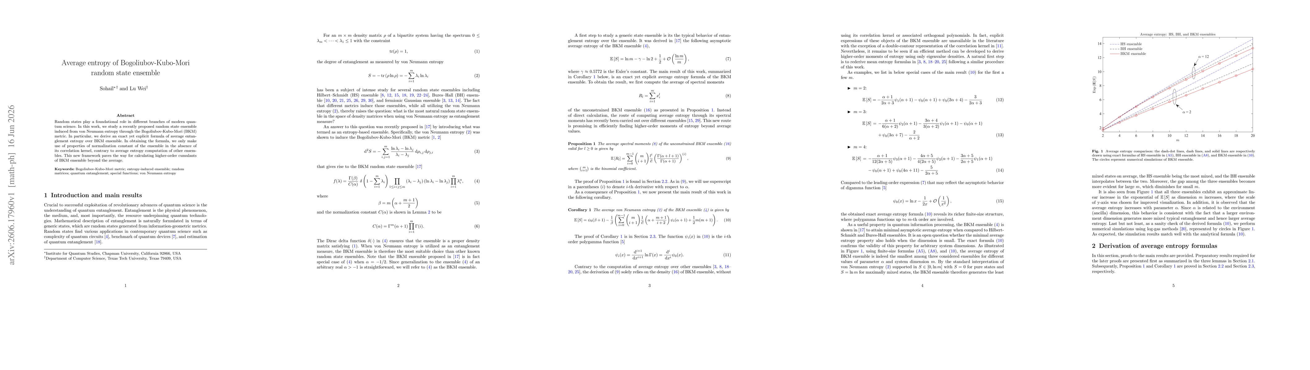 Thumbnail for Average entropy of Bogoliubov-Kubo-Mori random state ensemble
