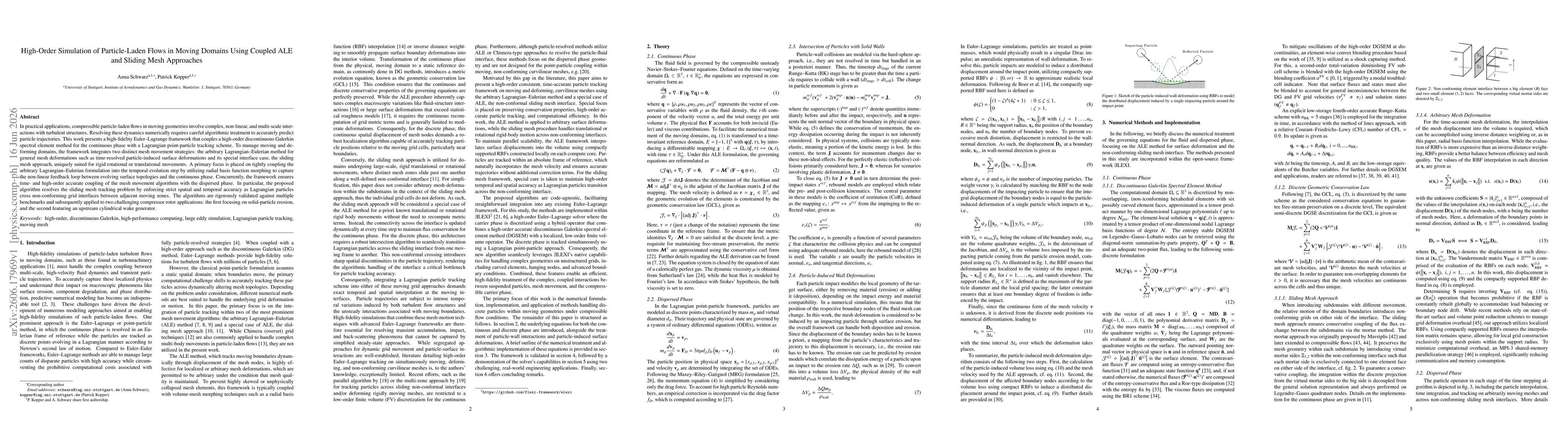 Thumbnail for High-Order Simulation of Particle-Laden Flows in Moving Domains Using Coupled ALE and Sliding Mesh Approaches