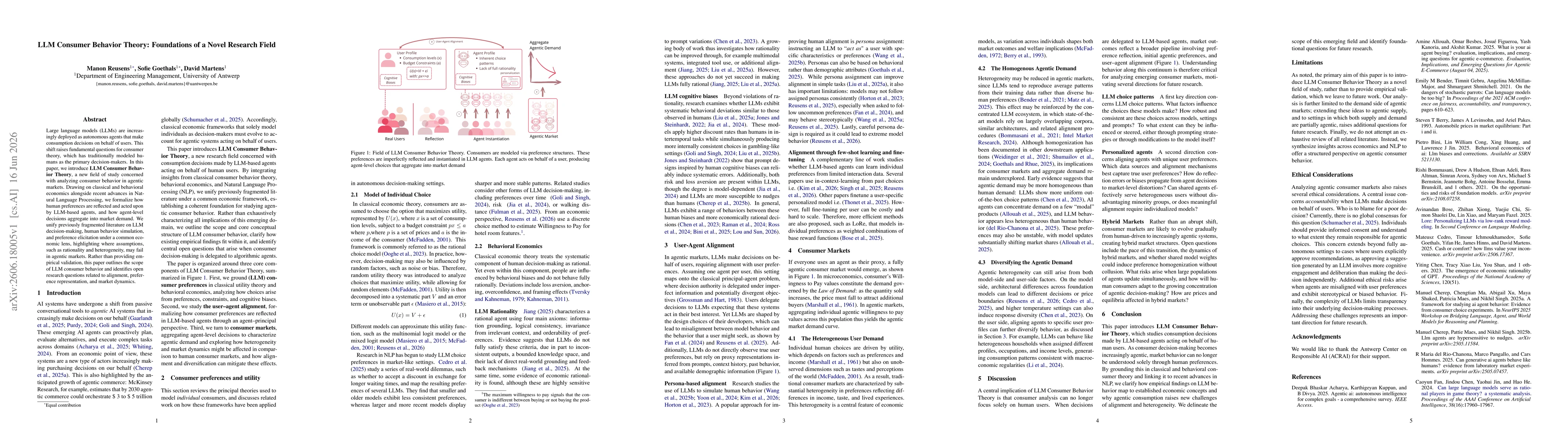 Thumbnail for LLM Consumer Behavior Theory: Foundations of a Novel Research Field