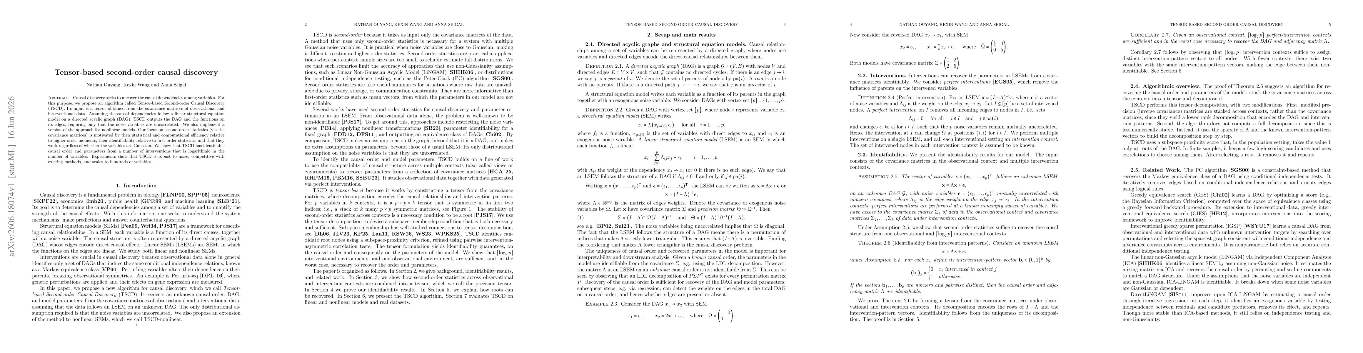 Thumbnail for Tensor-based second-order causal discovery