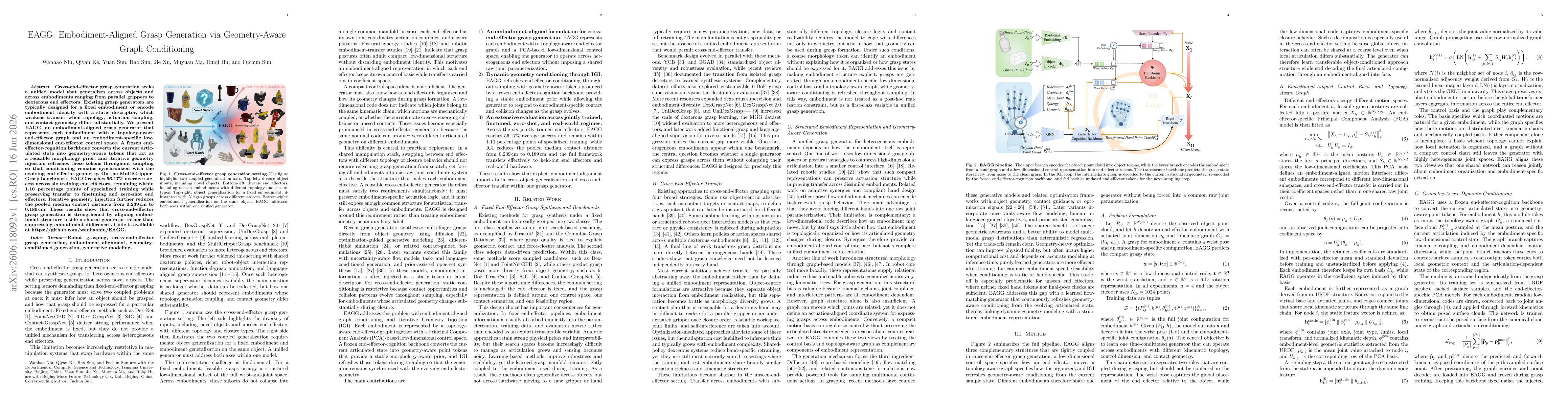 Thumbnail for EAGG: Embodiment-Aligned Grasp Generation via Geometry-Aware Graph Conditioning