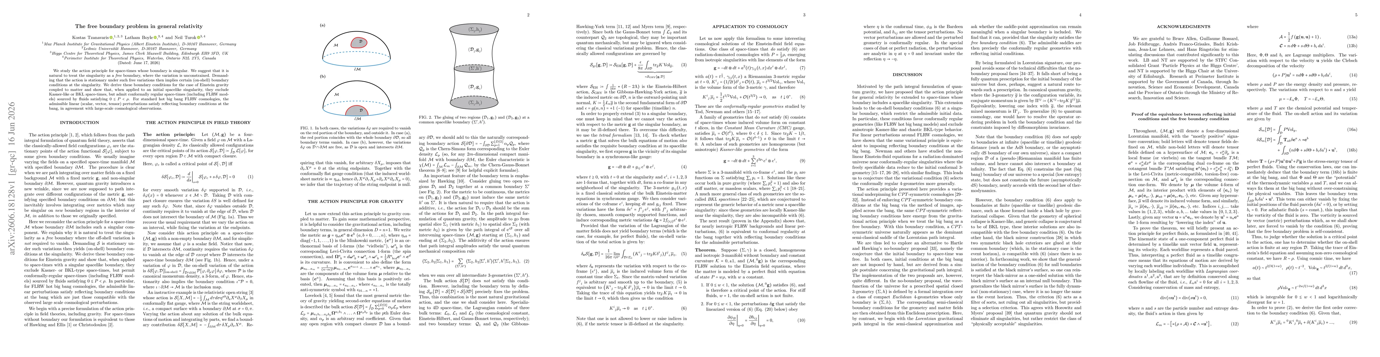 Thumbnail for The free boundary problem in general relativity