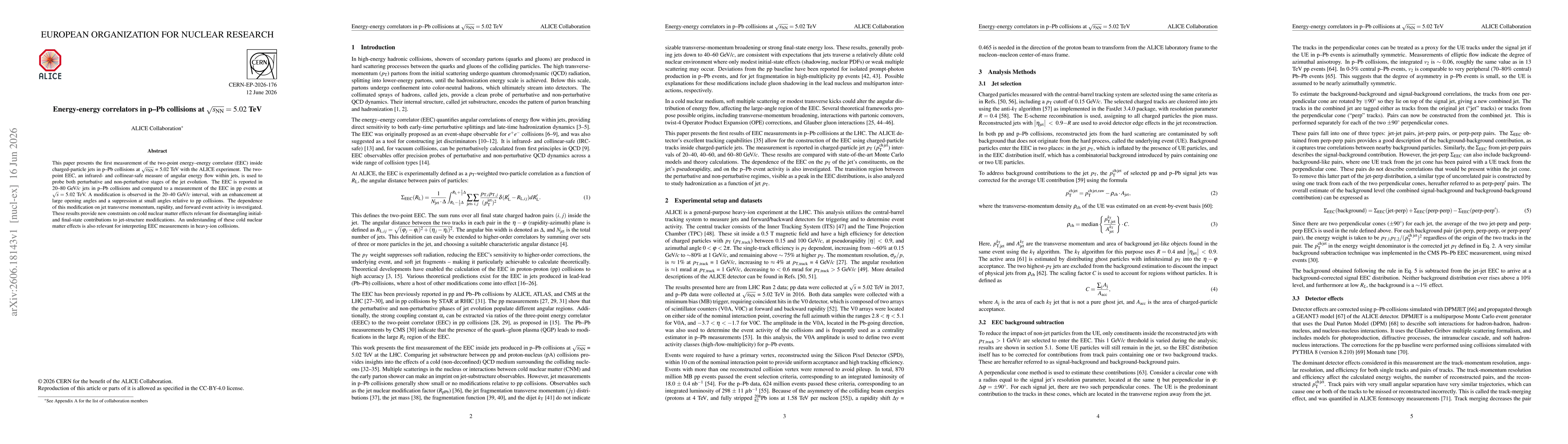 Thumbnail for Energy-energy correlators in p-Pb collisions at $\sqrt{s_{\rm NN}} = 5.02$ TeV