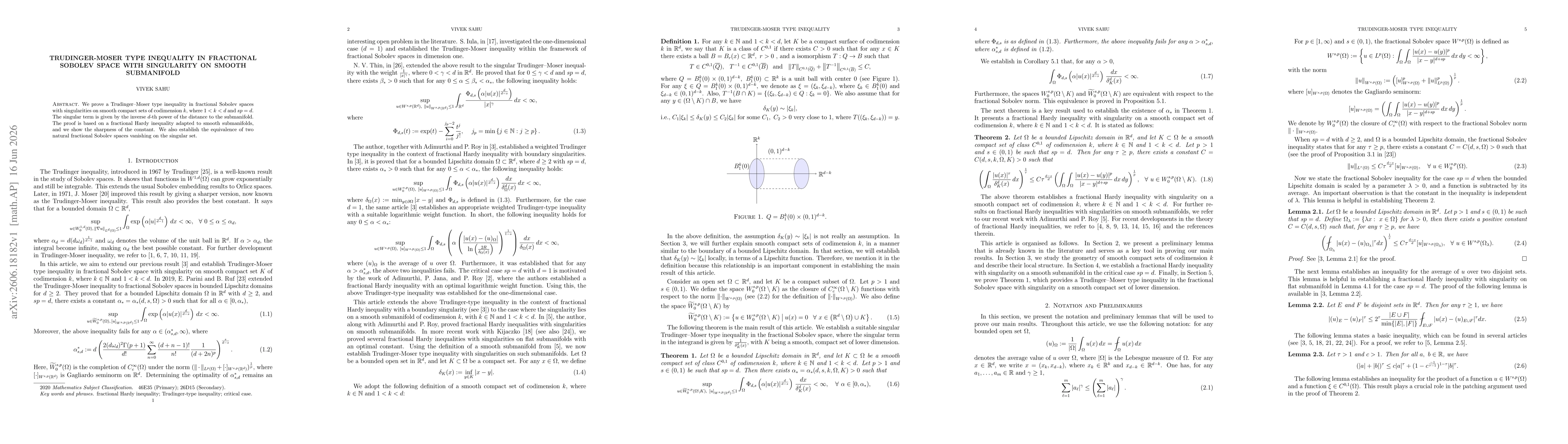 Thumbnail for Trudinger-Moser type inequality in fractional Sobolev space with singularity on smooth submanifold