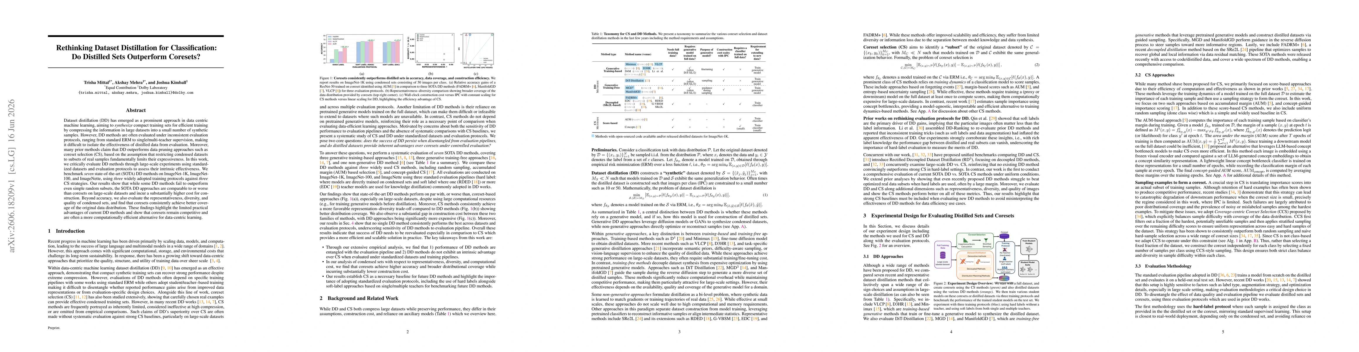 Thumbnail for Rethinking Dataset Distillation for Classification: Do Distilled Sets Outperform Coresets?