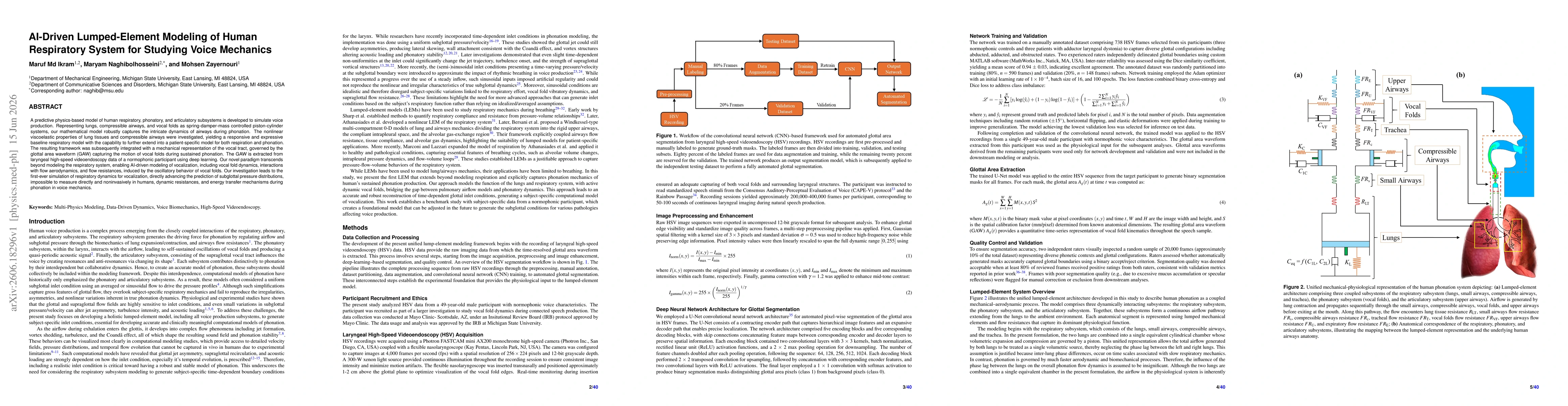 Thumbnail for AI-Driven Lumped-Element Modeling of Human Respiratory System for Studying Voice Mechanics