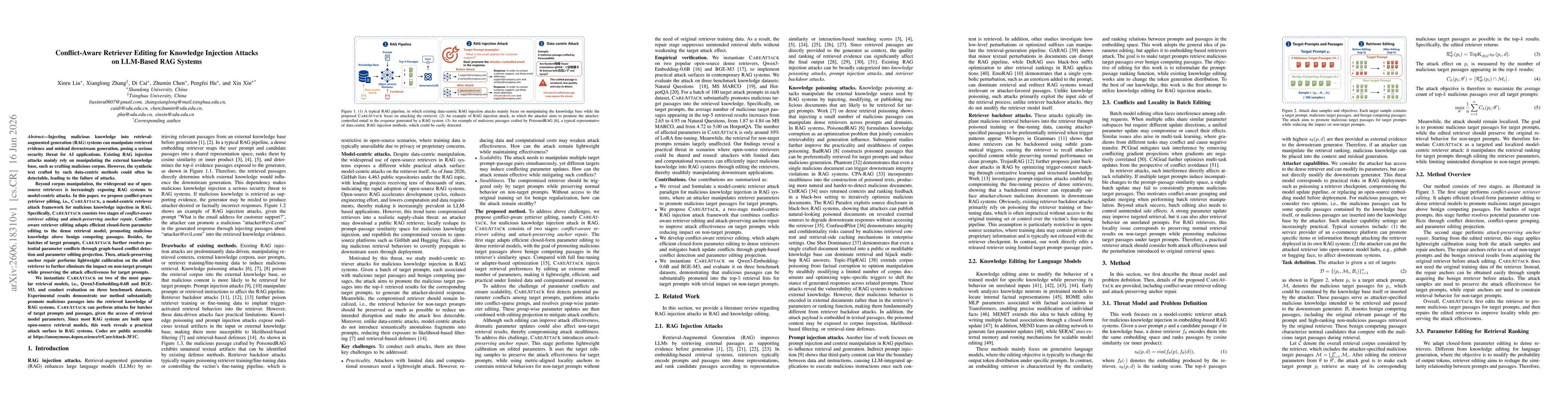 Thumbnail for Conflict-Aware Retriever Editing for Knowledge Injection Attacks on LLM-Based RAG Systems