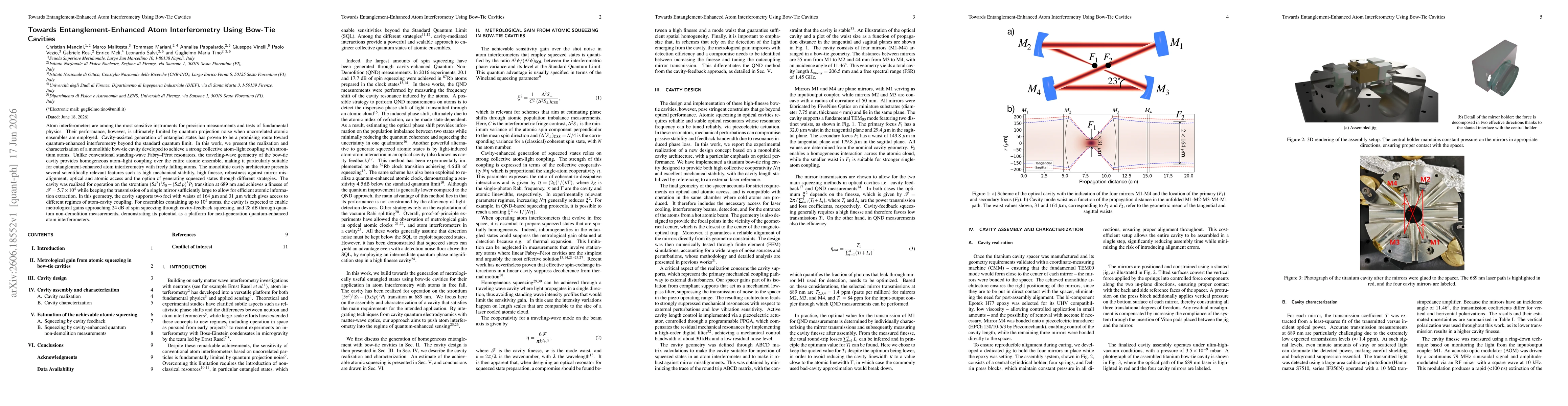 Thumbnail for Towards Entanglement-Enhanced Atom Interferometry Using Bow-Tie Cavities