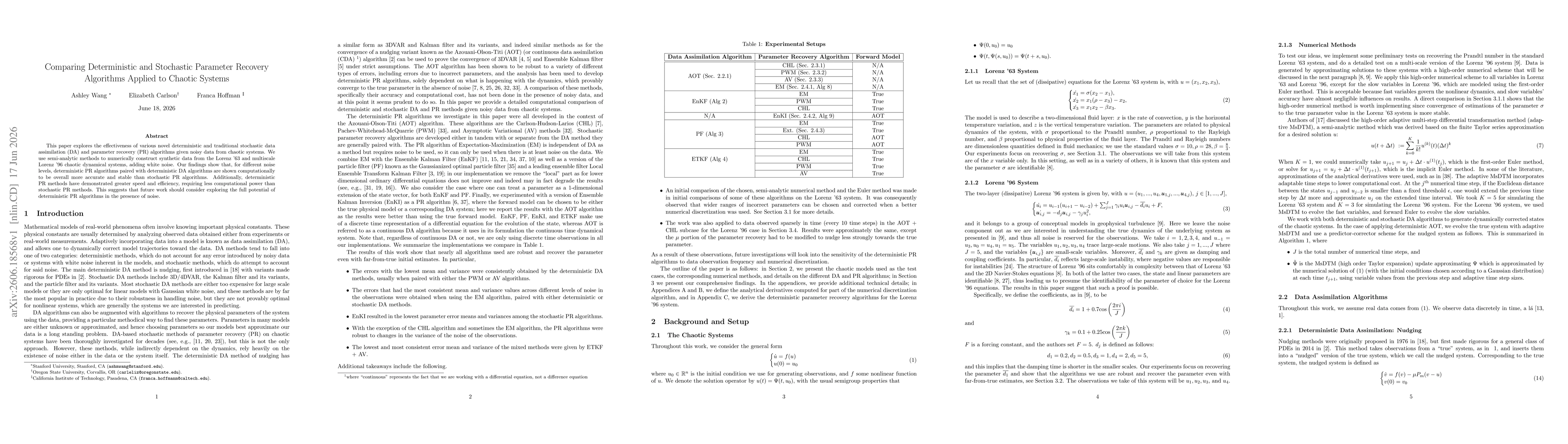 Thumbnail for Comparing Deterministic and Stochastic Parameter Recovery Algorithms Applied to Chaotic Systems