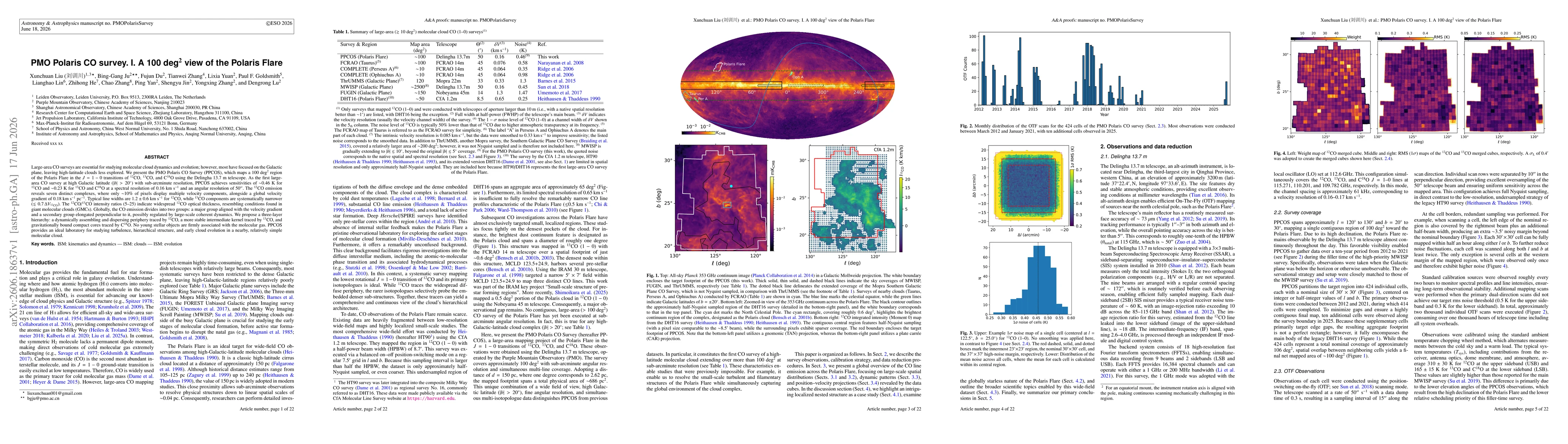 Thumbnail for PMO Polaris CO survey. I. A 100 deg$^2$ view of the Polaris Flare