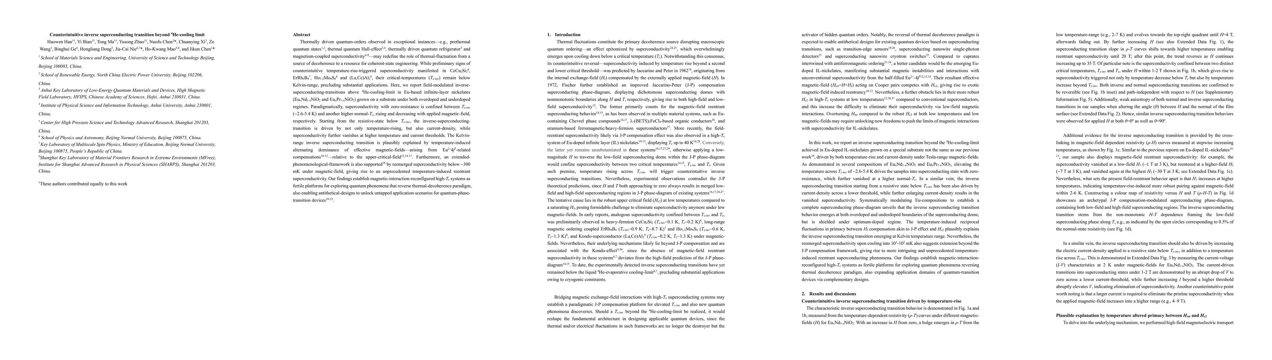 Thumbnail for Counterintuitive inverse superconducting transition beyond 4He-cooling limit