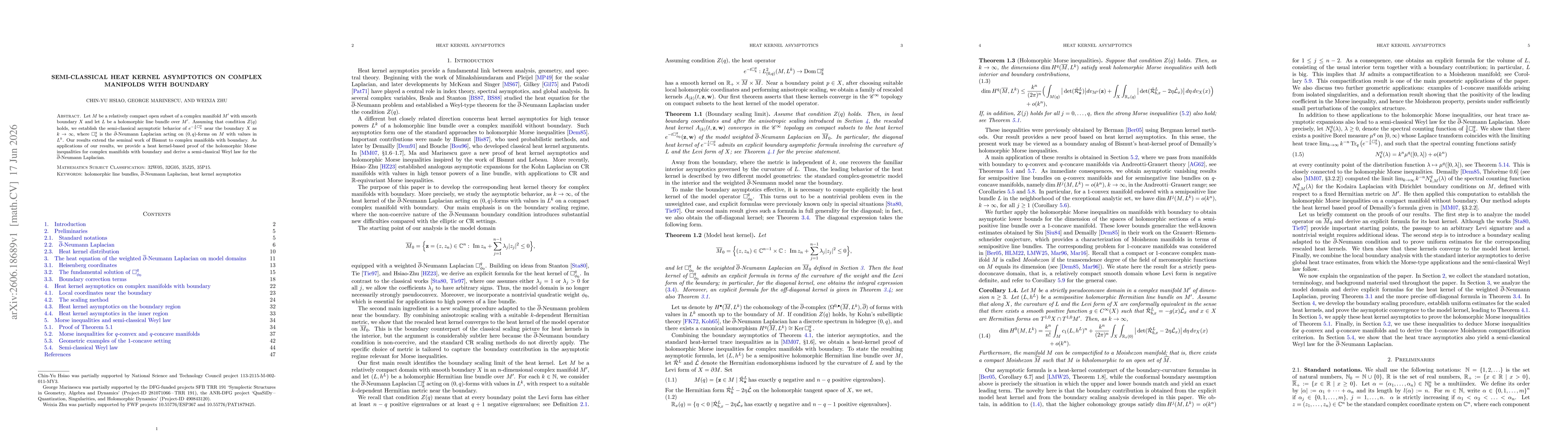 Thumbnail for Semi-classical heat kernel asymptotics on complex manifolds with boundary