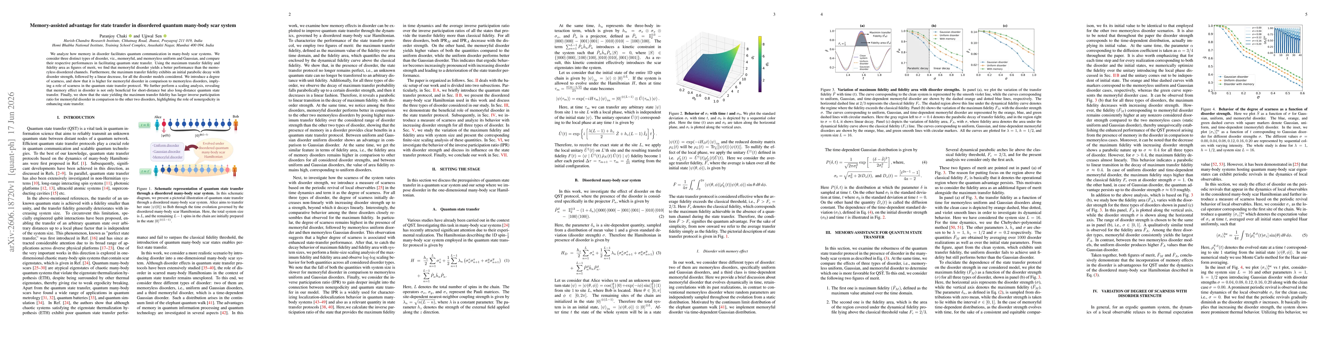 Thumbnail for Memory-assisted advantage for state transfer in disordered quantum many-body scar system