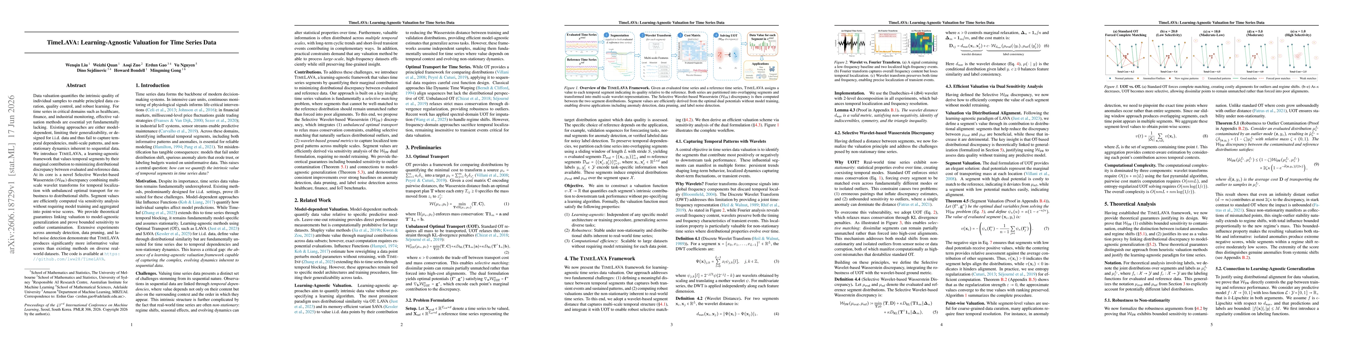 Thumbnail for TimeLAVA: Learning-Agnostic Data Valuation for Time Series