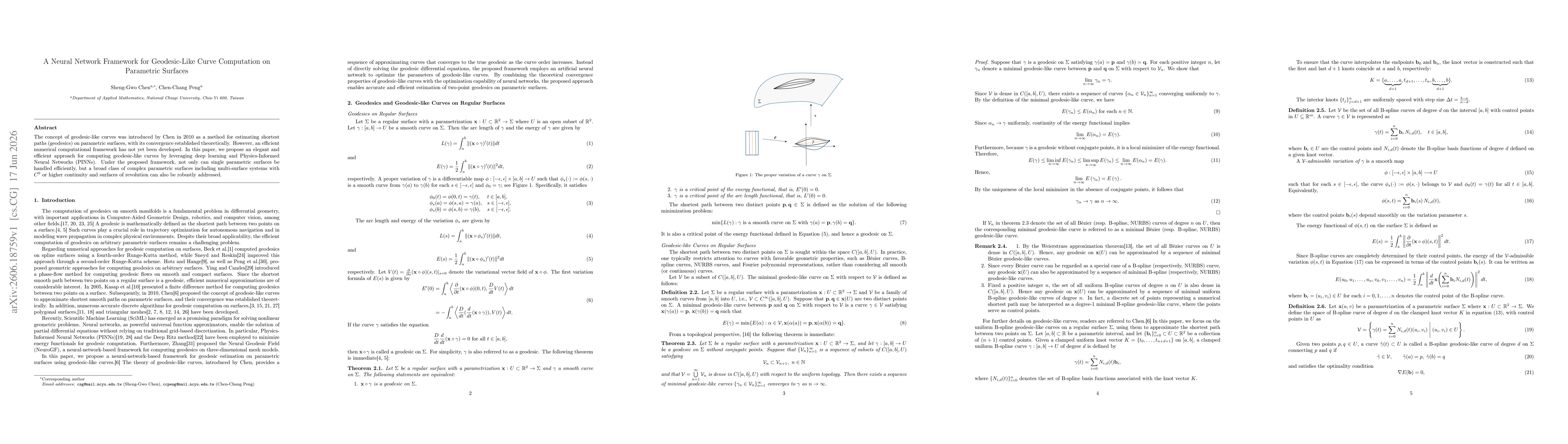 Thumbnail for A Neural Network Framework for Geodesic-Like Curve Computation on Parametric Surfaces