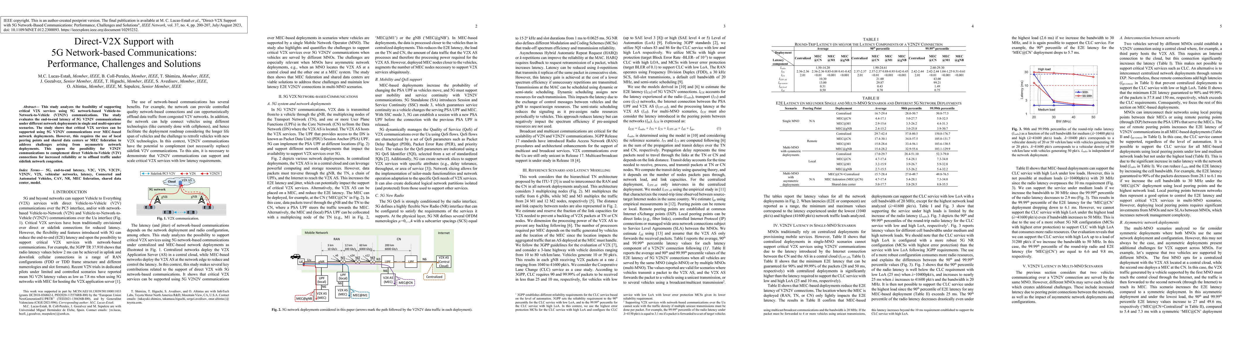 Thumbnail for Direct-V2X Support with 5G Network-based Communications: Performance, Challenges and Solutions