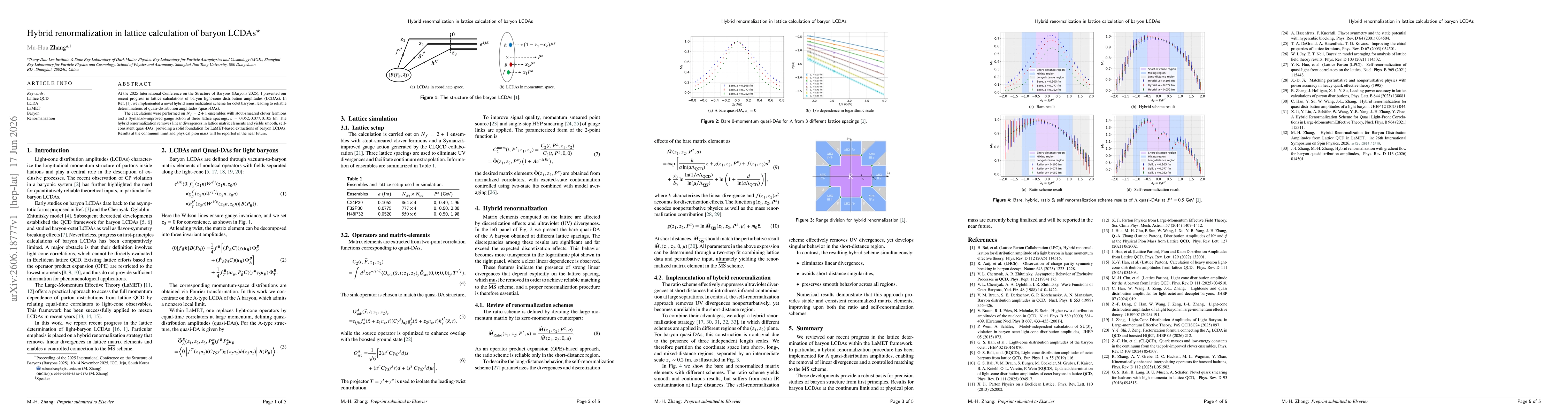 Thumbnail for Hybrid renormalization in lattice calculation of baryon LCDAs