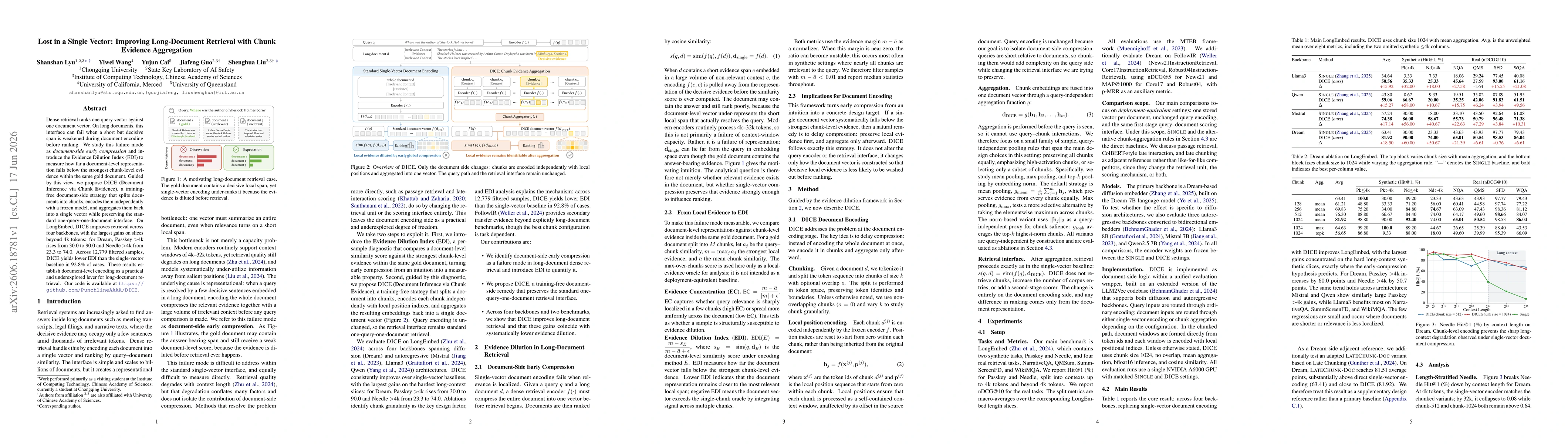 Thumbnail for Lost in a Single Vector: Improving Long-Document Retrieval with Chunk Evidence Aggregation