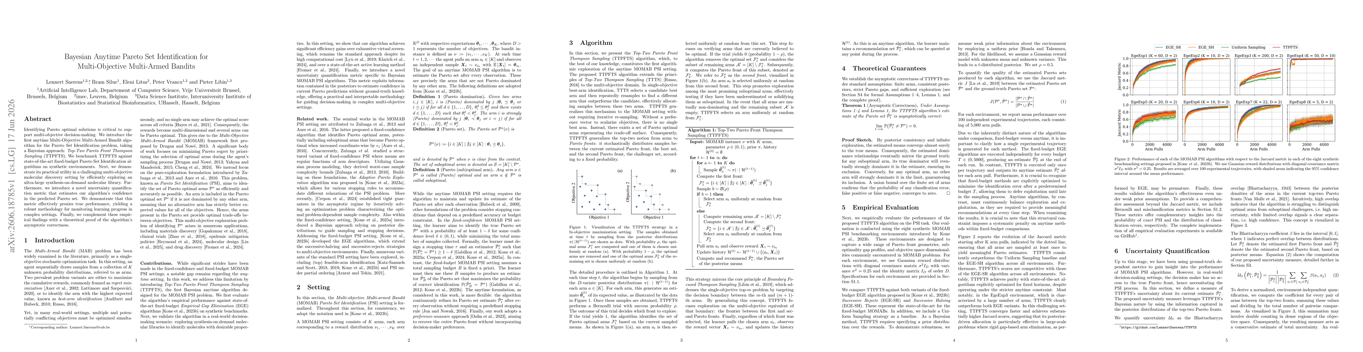 Thumbnail for Bayesian Anytime Pareto Set Identification for Multi-Objective Multi-Armed Bandits