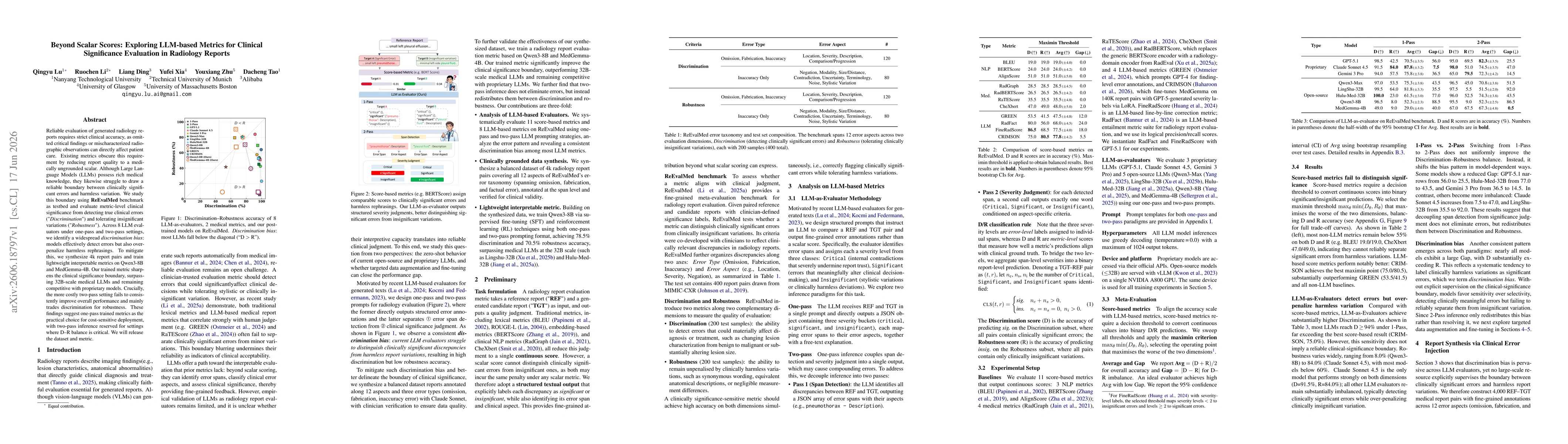 Thumbnail for Beyond Scalar Scores: Exploring LLM-based Metrics for Clinical Significance Evaluation in Radiology Reports