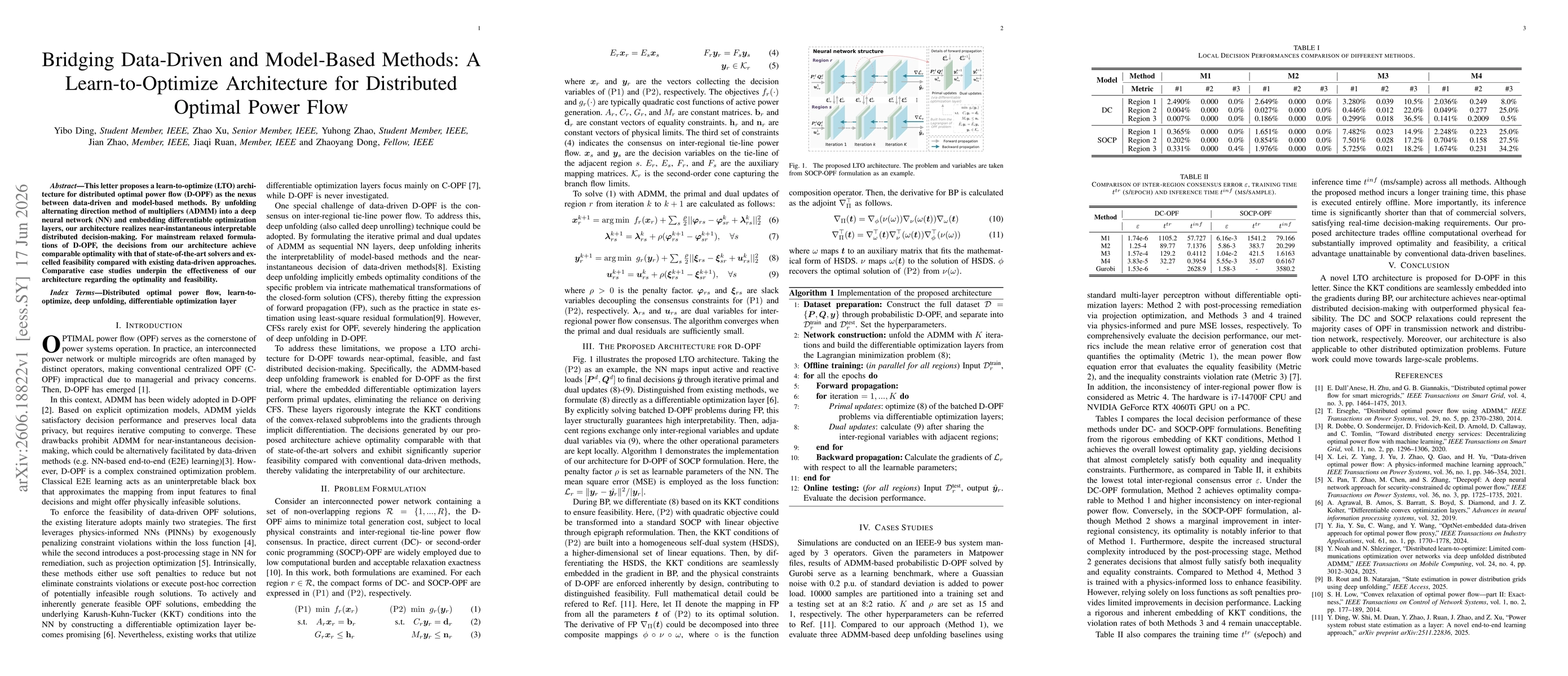 Thumbnail for Bridging Data-Driven and Model-Based Methods: A Learn-to-Optimize Architecture for Distributed Optimal Power Flow