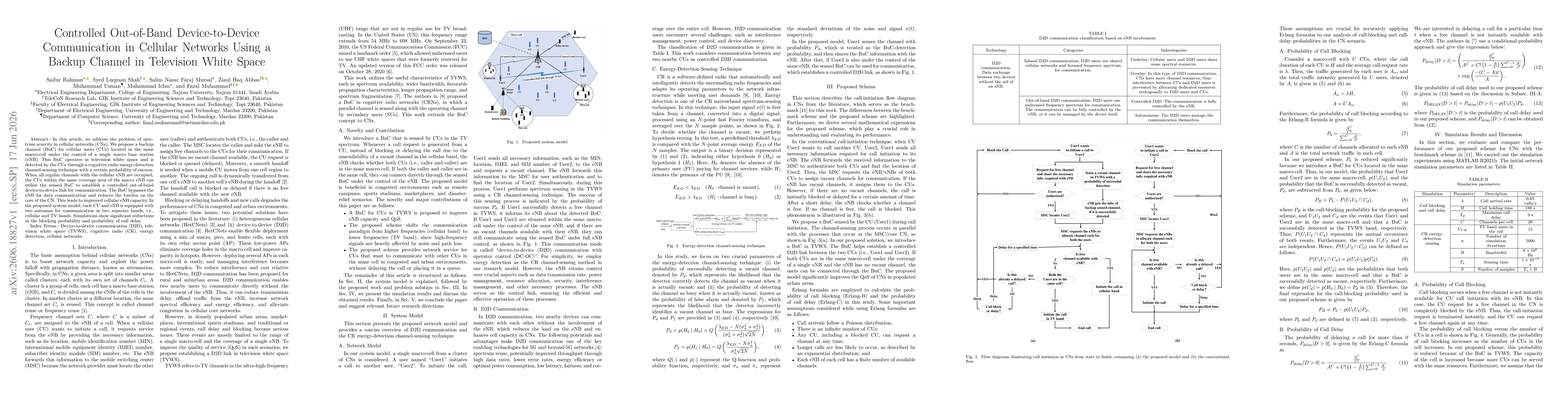 Thumbnail for Controlled Out-of-Band Device-to-Device Communication in Cellular Networks Using a Backup Channel in Television White Space