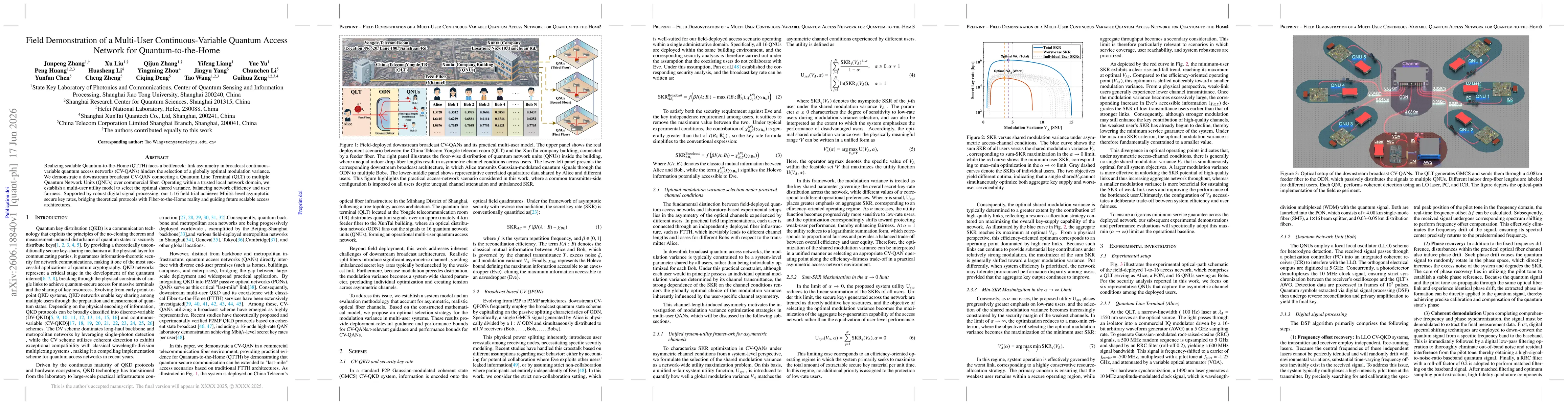 Thumbnail for Field Demonstration of a Multi-User Continuous-Variable Quantum Access Network for Quantum-to-the-Home