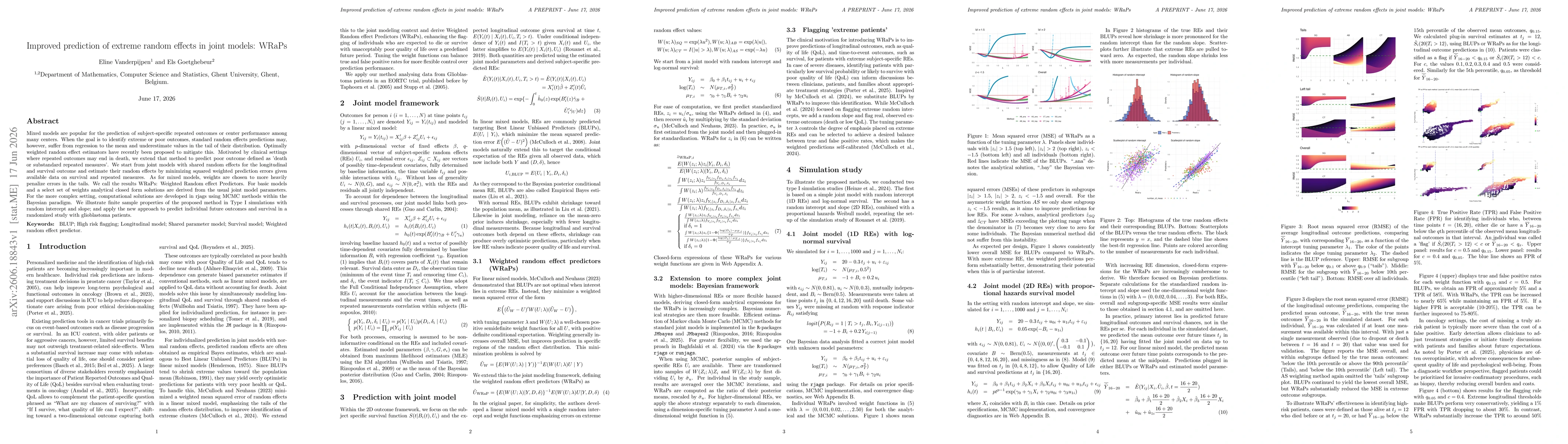 Thumbnail for Improved prediction of extreme random effects in joint models: WRaPs