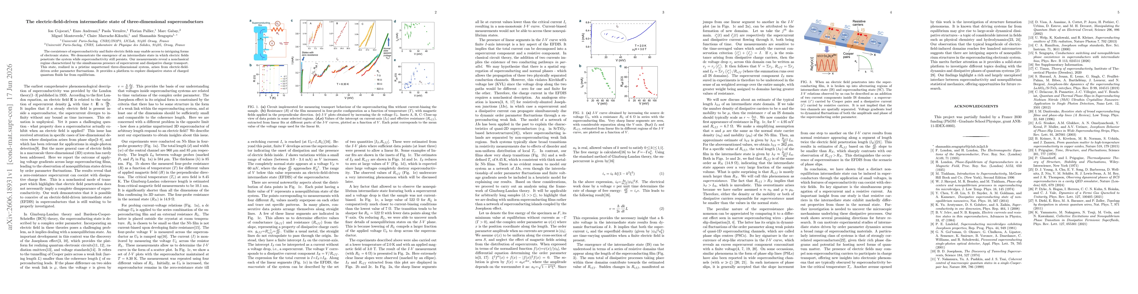 Thumbnail for The electric-field-driven intermediate state of three-dimensional superconductors