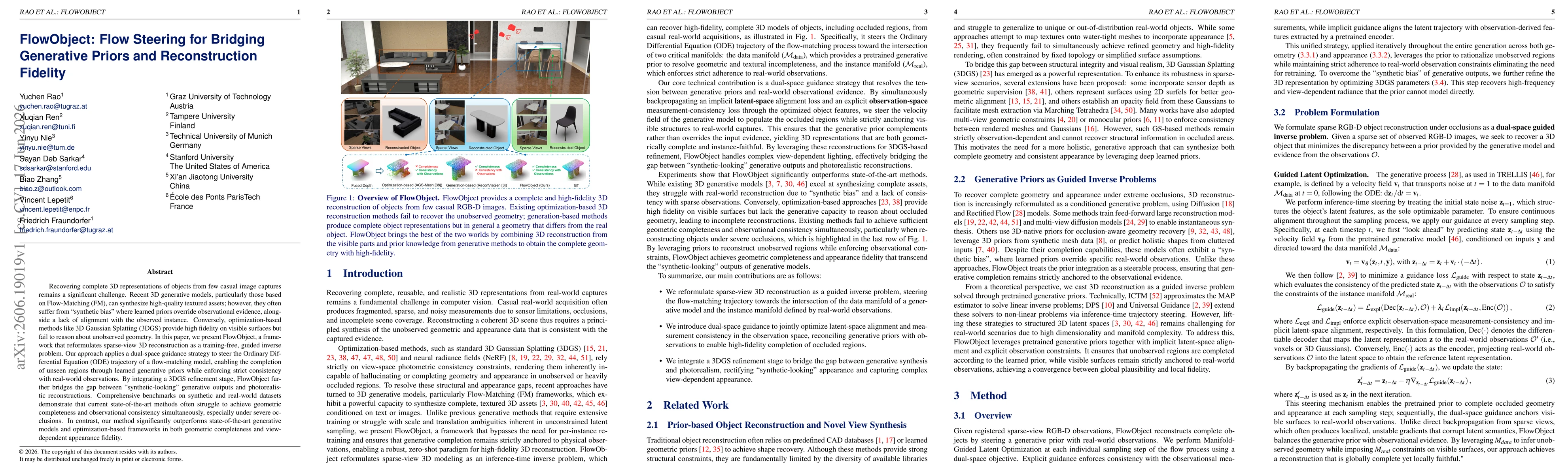 Thumbnail for FlowObject: Flow Steering for Bridging Generative Priors and Reconstruction Fidelity