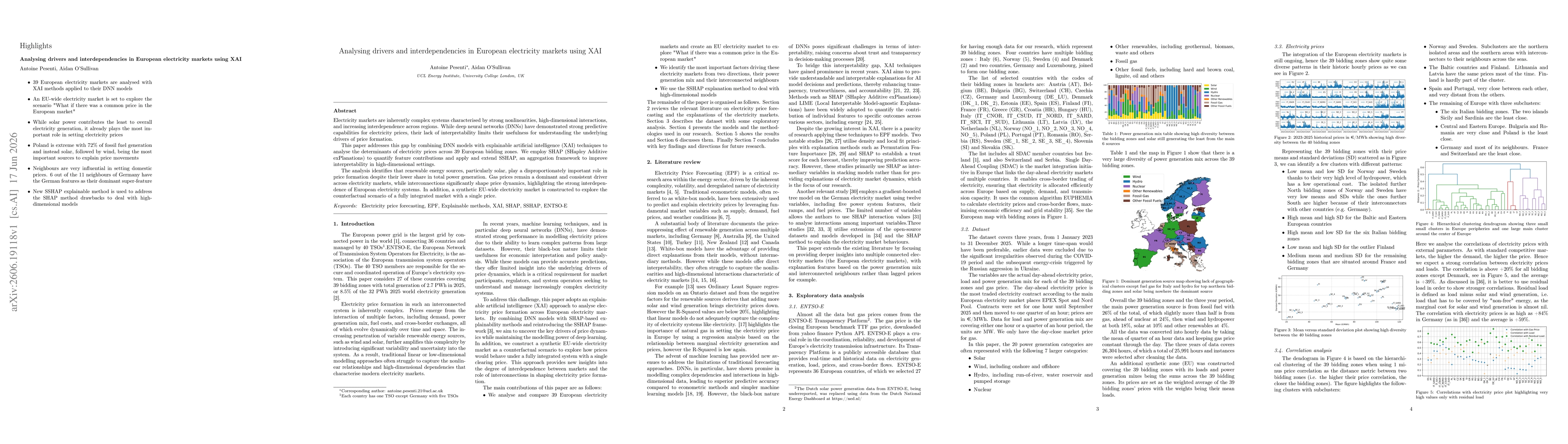 Thumbnail for Analysing drivers and interdependencies in European electricity markets using XAI