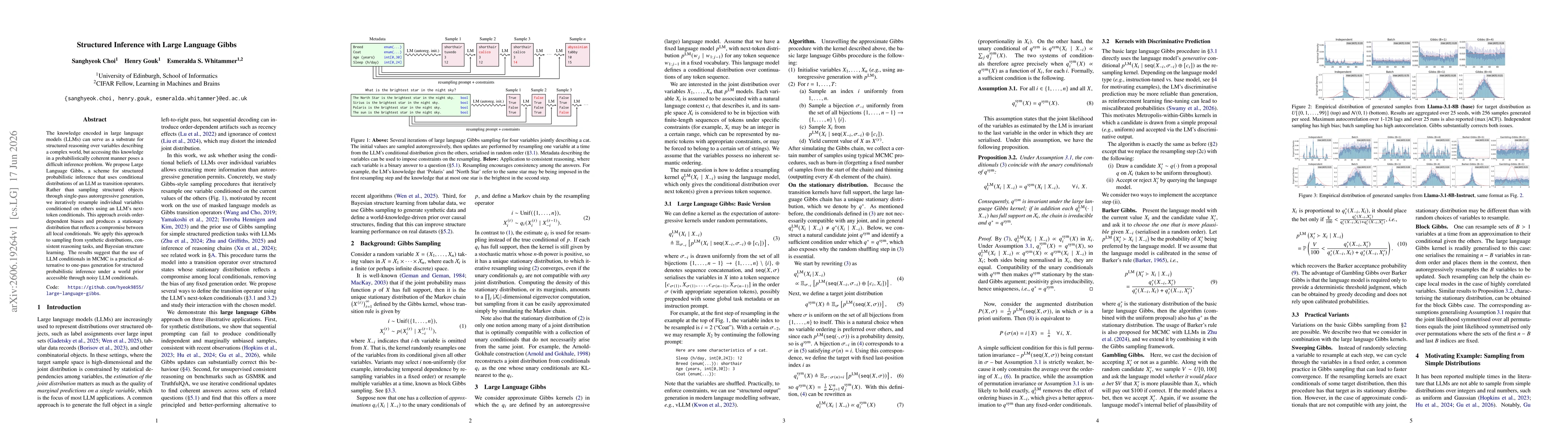 Thumbnail for Structured Inference with Large Language Gibbs