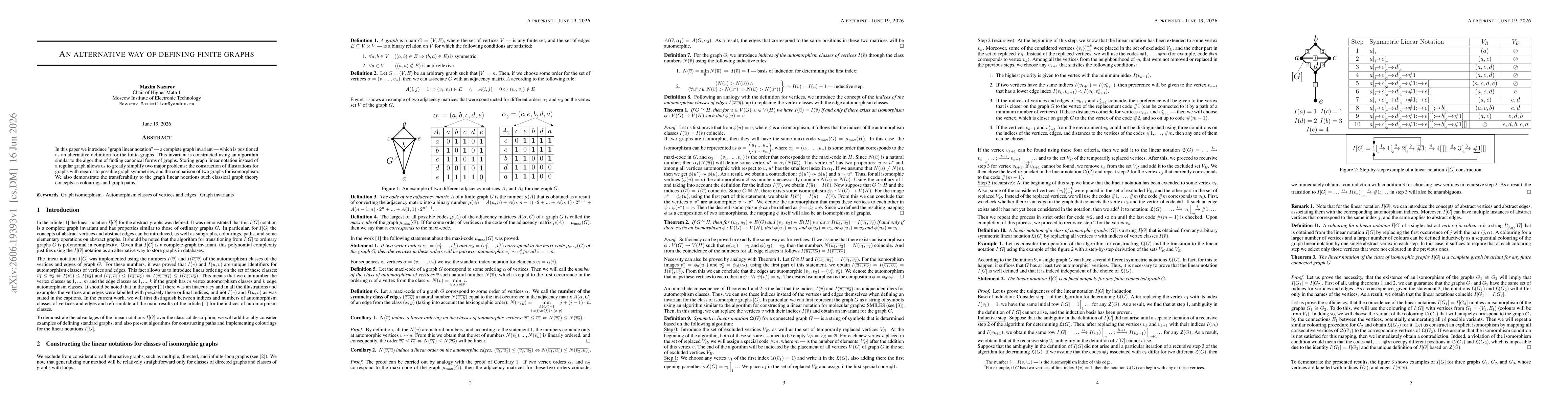 Thumbnail for An alternative way of defining finite graphs