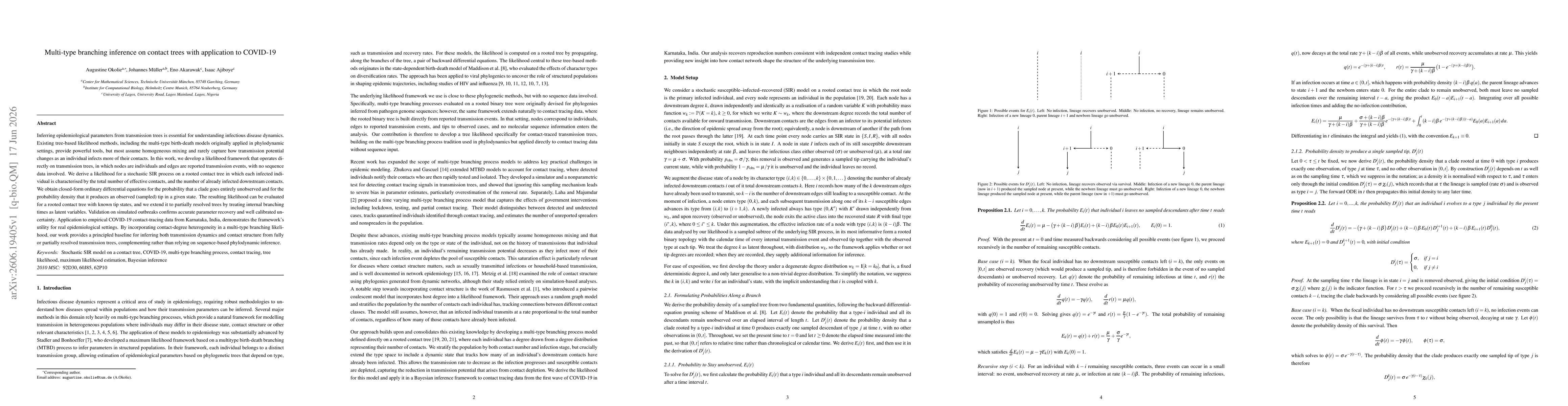 Thumbnail for Multi-type branching inference on contact trees with application to COVID-19