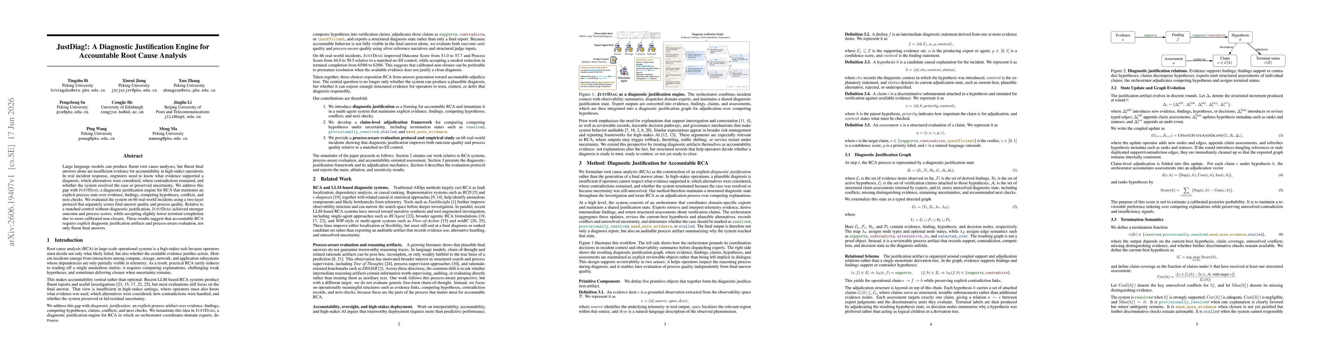 Thumbnail for JustDiag!: A Diagnostic Justification Engine for Accountable Root Cause Analysis