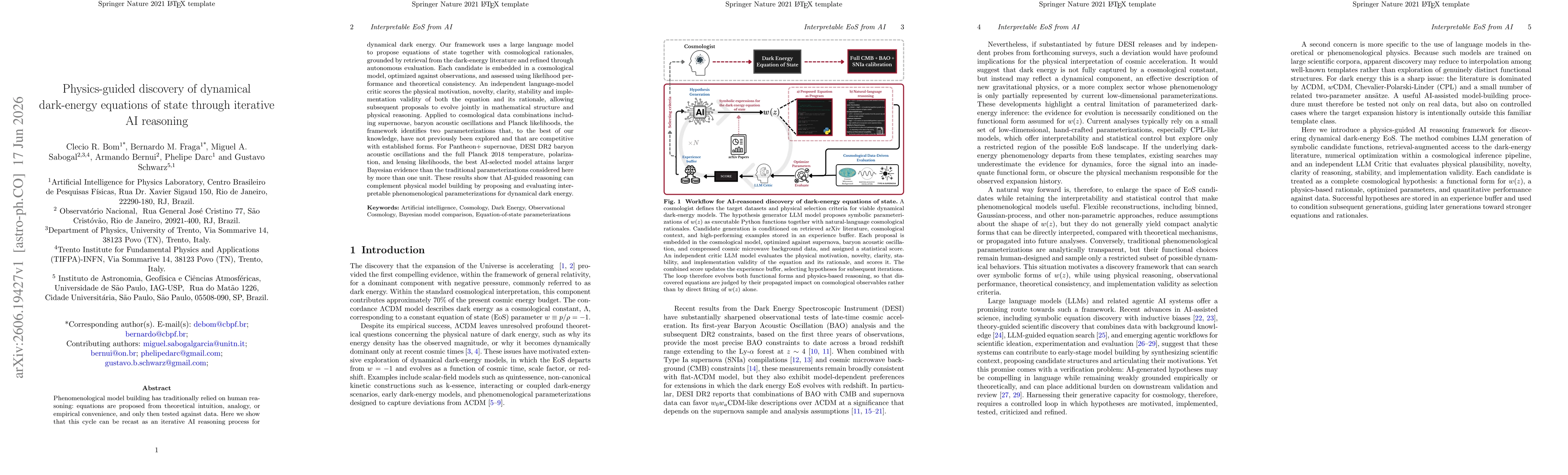 Thumbnail for Physics-guided discovery of dynamical dark-energy equations of state through iterative AI reasoning
