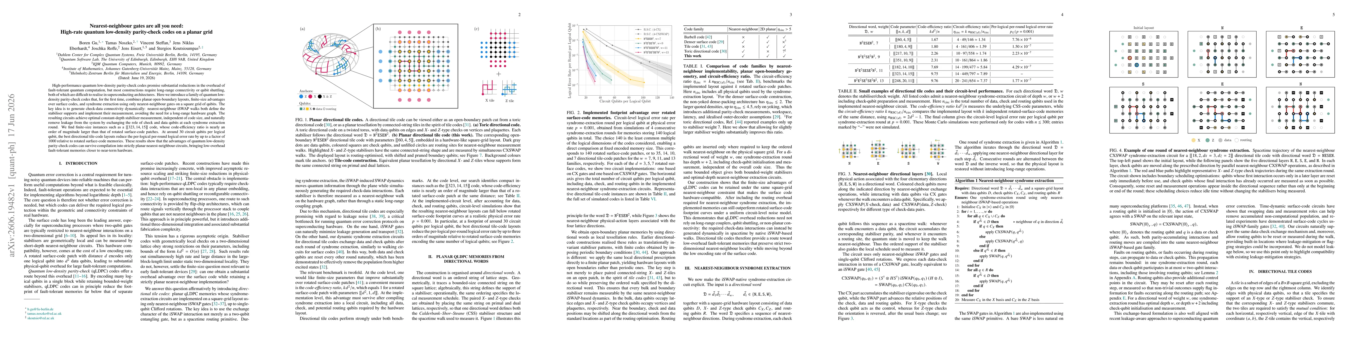 Thumbnail for Nearest-neighbour gates are all you need: High-rate quantum low-density parity-check codes on a planar grid