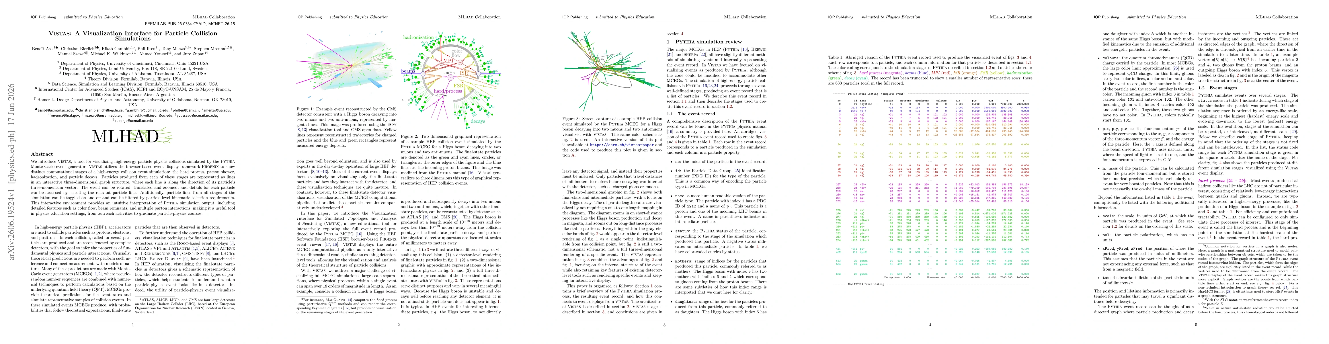 Thumbnail for Vistas: A Visualization Interface for Particle Collision Simulations