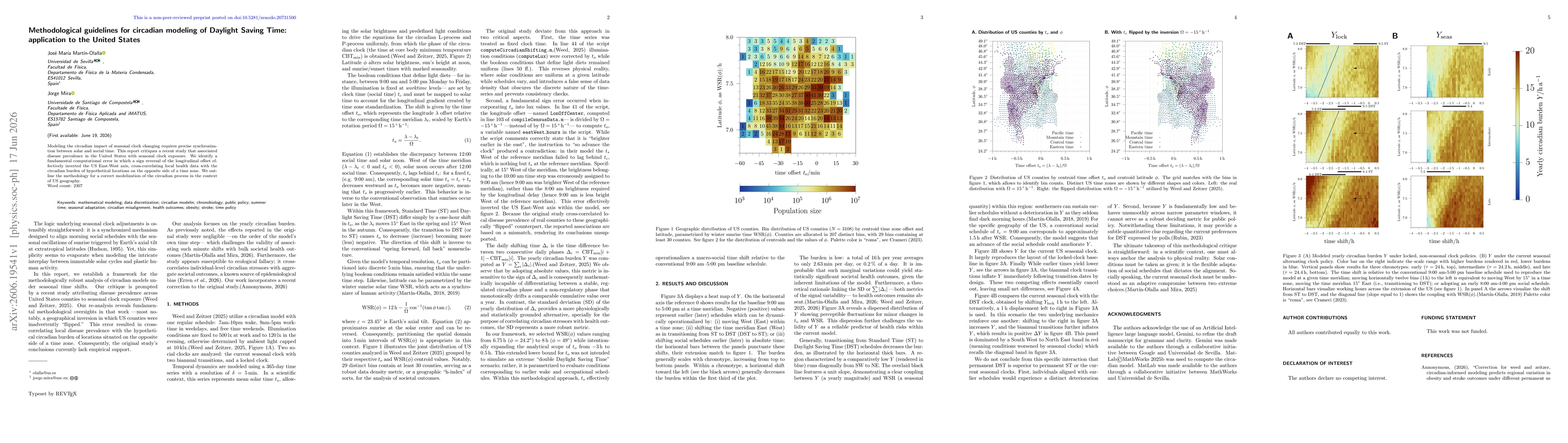 Thumbnail for Methodological guidelines for circadian modeling of Daylight Saving Time: application to the United States