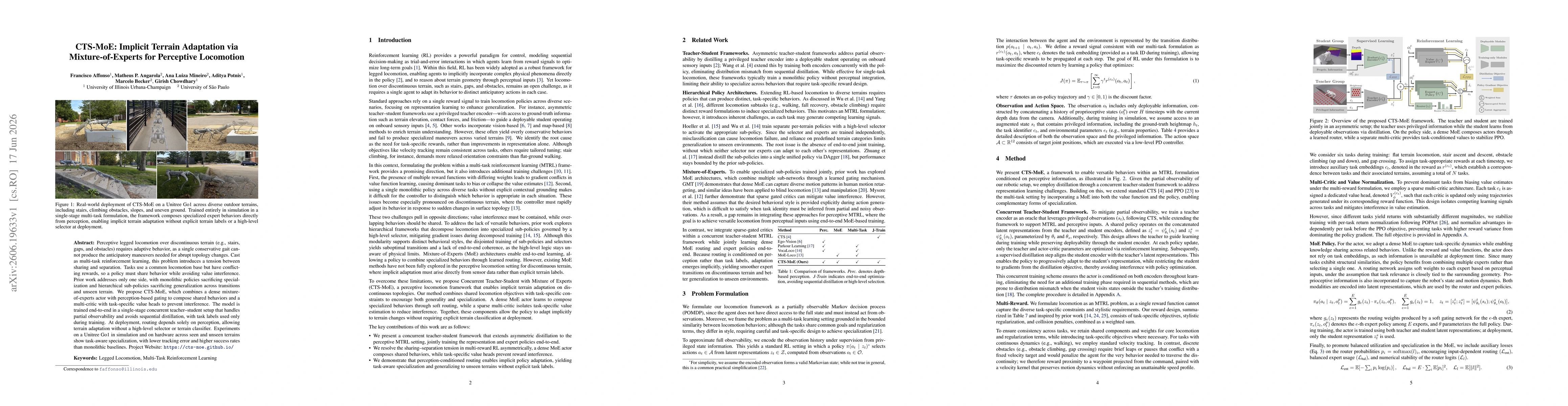 Thumbnail for CTS-MoE: Implicit Terrain Adaptation via Mixture-of-Experts for Perceptive Locomotion