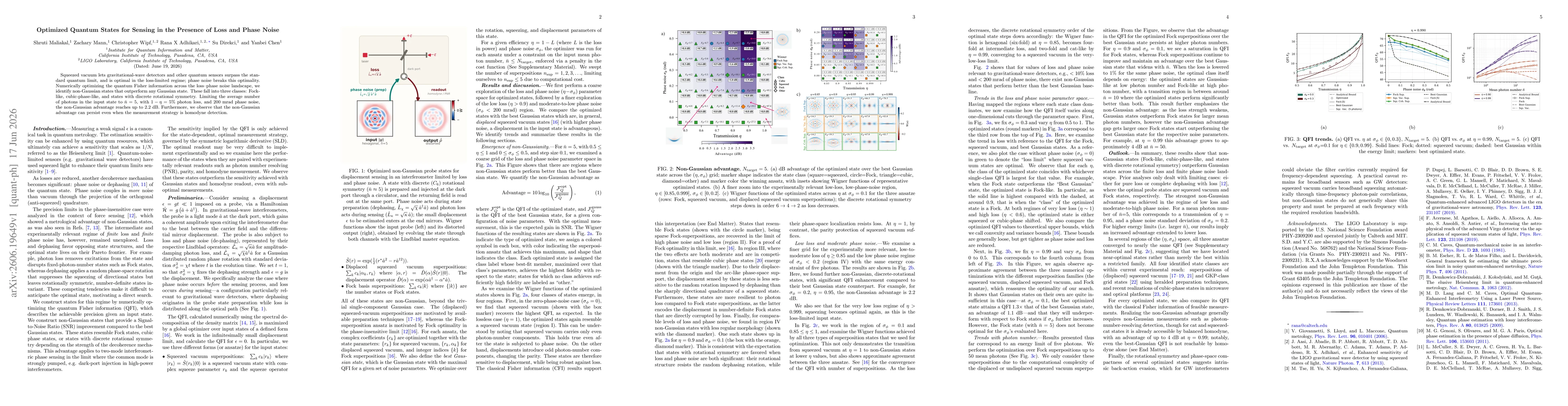 Thumbnail for Optimized Quantum States for Sensing in the Presence of Loss and Phase Noise