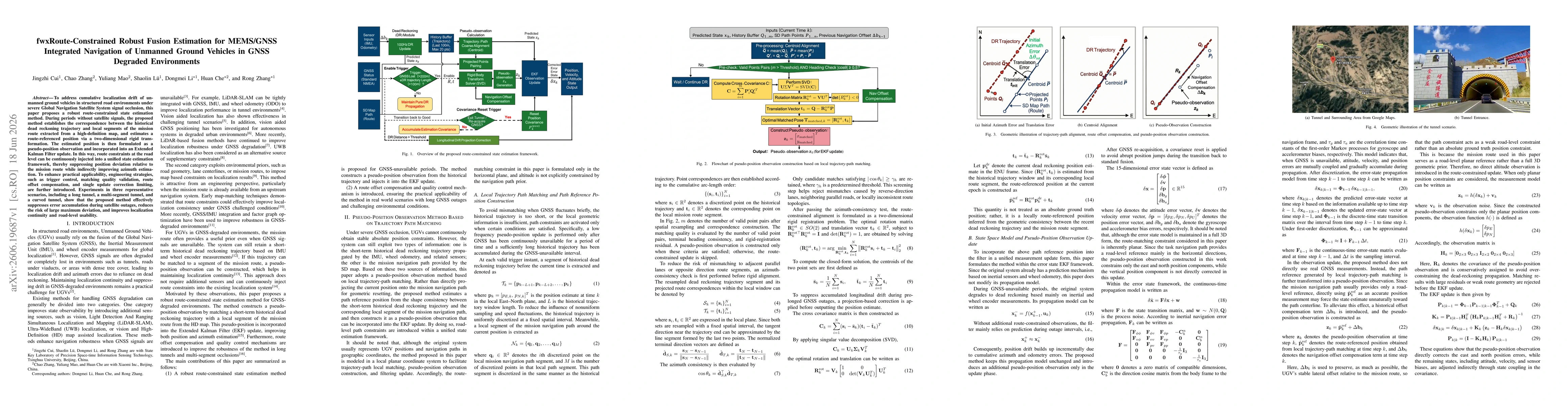 Thumbnail for Route-Constrained Robust Fusion Estimation for MEMS/GNSS Integrated Navigation of Unmanned Ground Vehicles in GNSS Degraded Environments