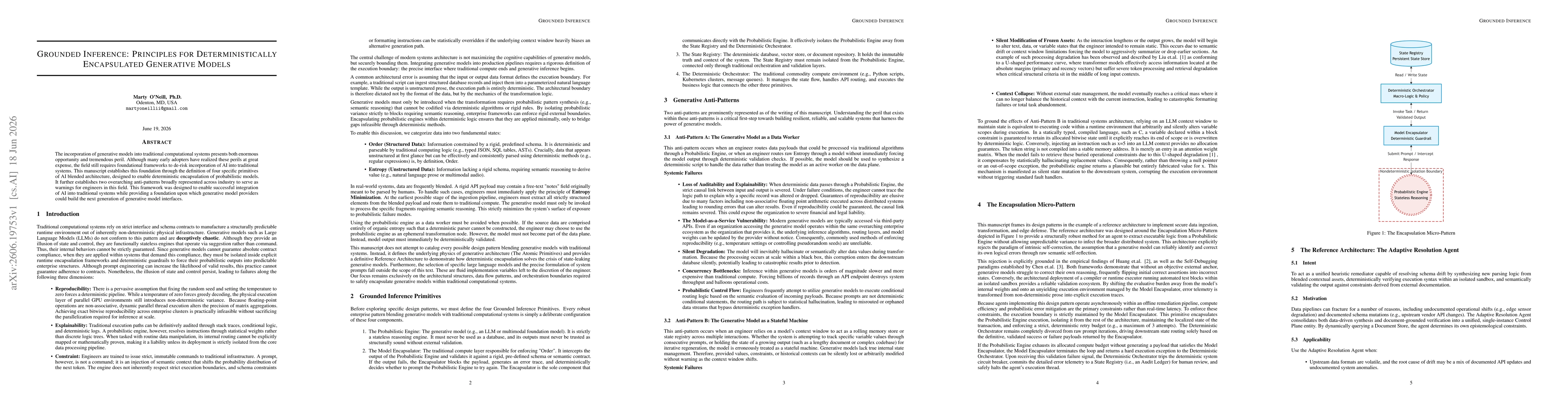 Thumbnail for Grounded Inference: Principles for Deterministically Encapsulated Generative Models