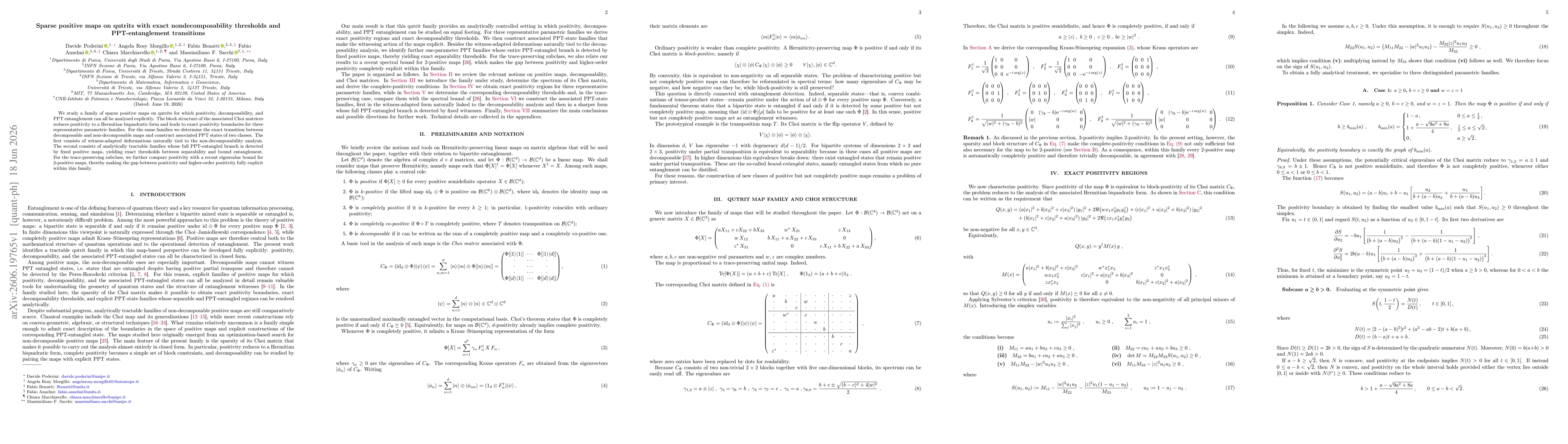 Thumbnail for Sparse positive maps on qutrits with exact nondecomposability thresholds and PPT-entanglement transitions