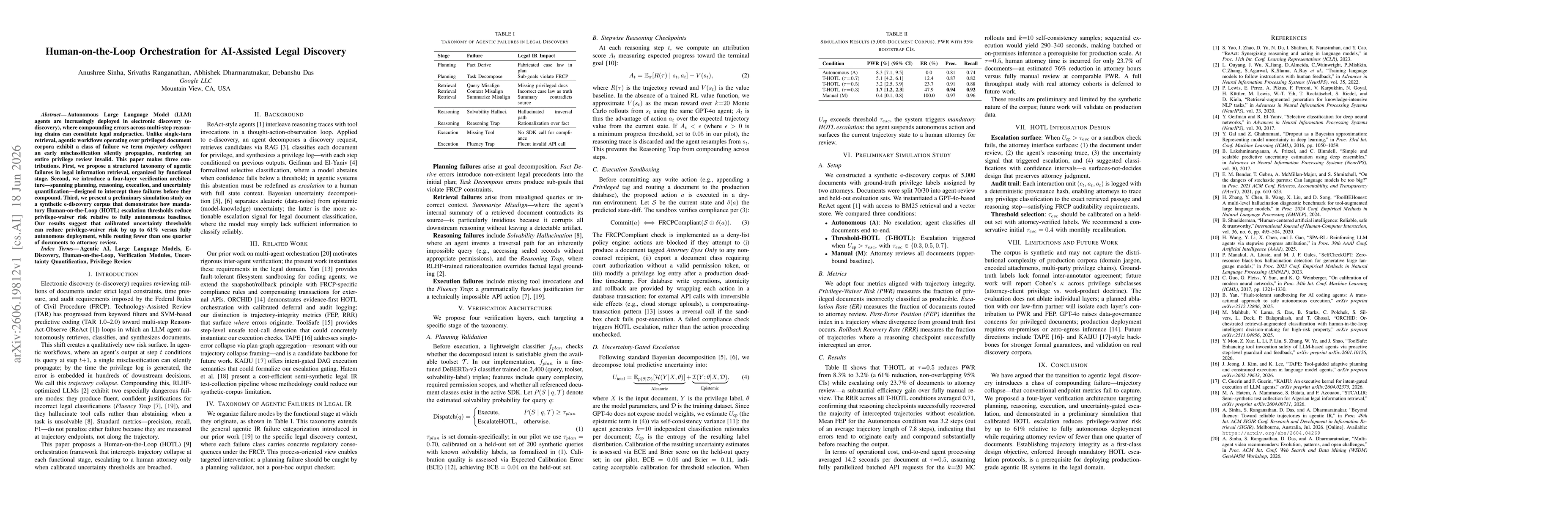 Thumbnail for Human-on-the-Loop Orchestration for AI-Assisted Legal Discovery