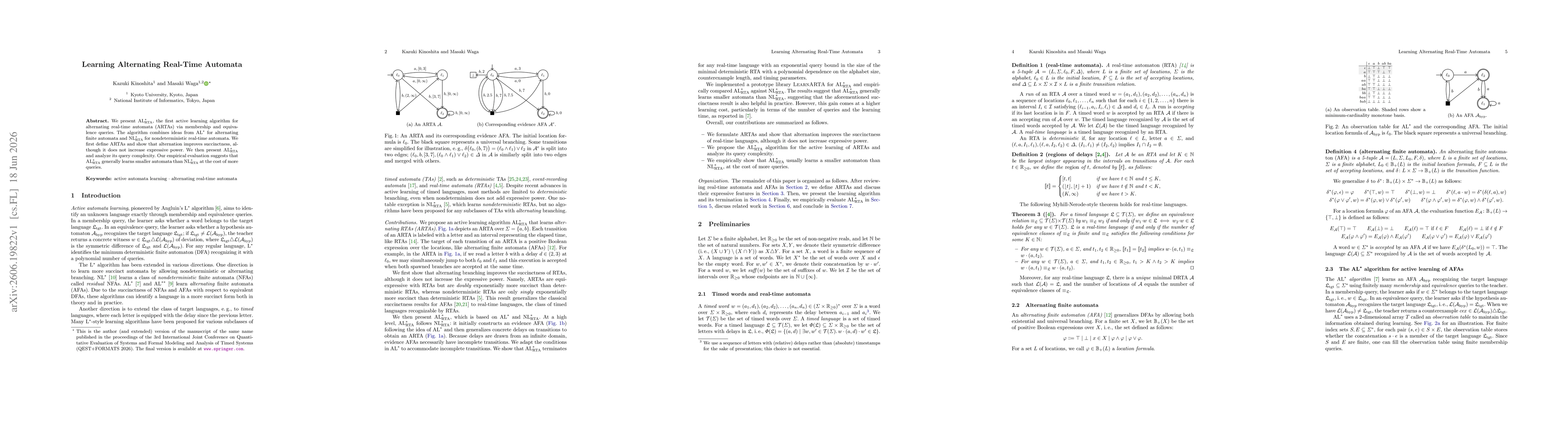 Thumbnail for Learning Alternating Real-Time Automata