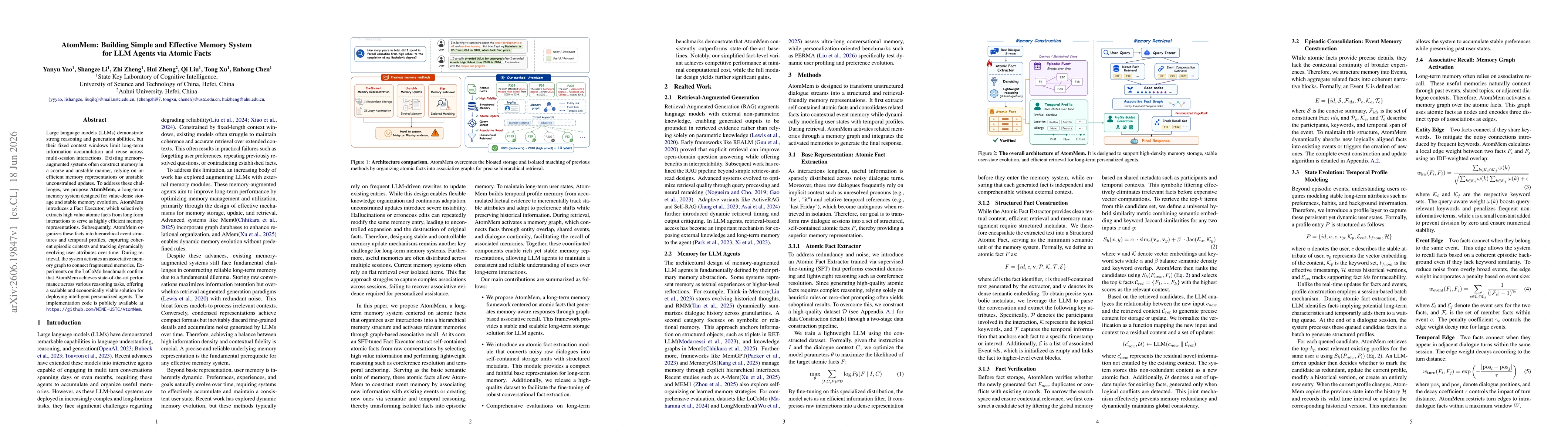 Thumbnail for AtomMem: Building Simple and Effective Memory System for LLM Agents via Atomic Facts