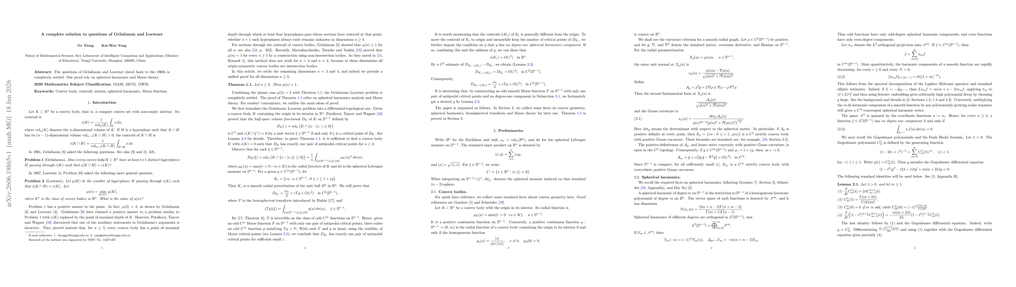 Thumbnail for A complete solution to questions of Grünbaum and Loewner