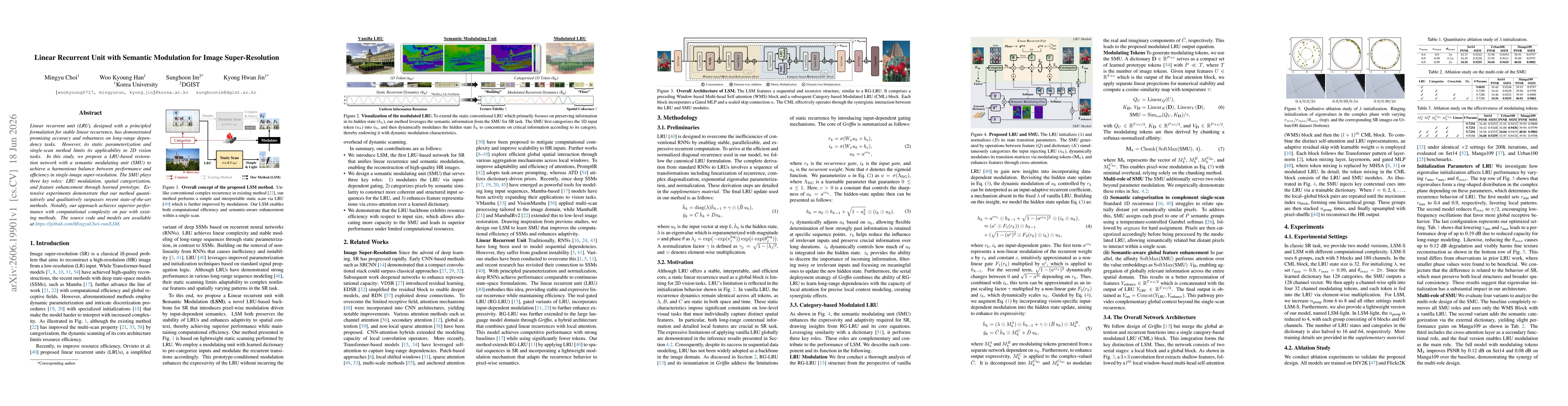 Thumbnail for Linear Recurrent Unit with Semantic Modulation for Image Super-Resolution